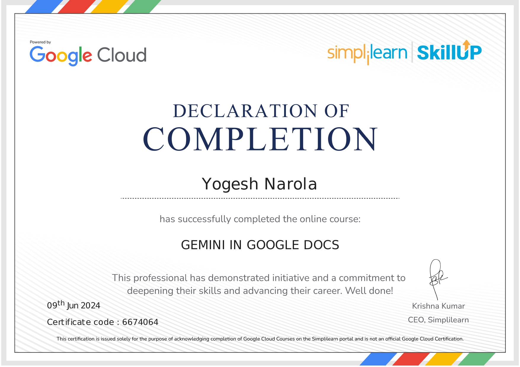 Business Analytics Certificate